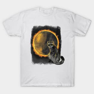 Funny Cat Solar Eclipse T-Shirt